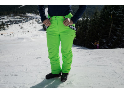 Dámské lyžařské kalhoty  Mitaly L neonově zelená