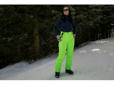 Dámské lyžařské kalhoty  Mitaly L neonově zelená