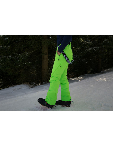 Dámské lyžařské kalhoty  Mitaly L neonově zelená