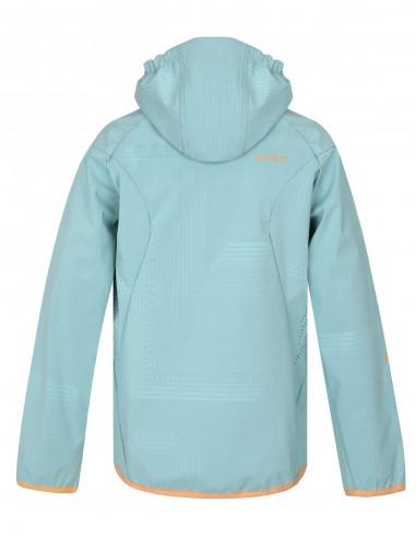Dětská softshellová bunda   Zally Kids sv. tyrkysová