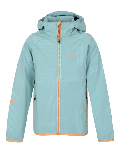 Dětská softshellová bunda   Zally Kids sv. tyrkysová