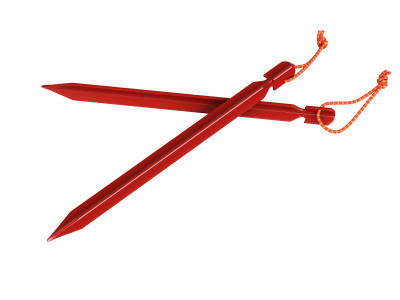 Náhradní díl   Stanové kolíky - Dural, odlehčené červená