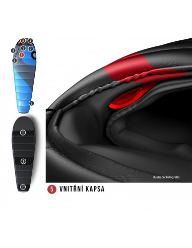 Spacák Comfort Azure -22°C modrá