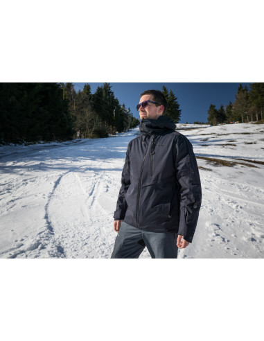 Pánská lyžařská bunda   Mistral M výrazná cihlová