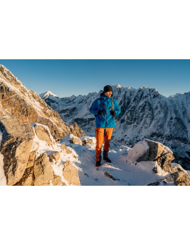 Pánská lyžařská bunda   Montry M výrazná cihlová