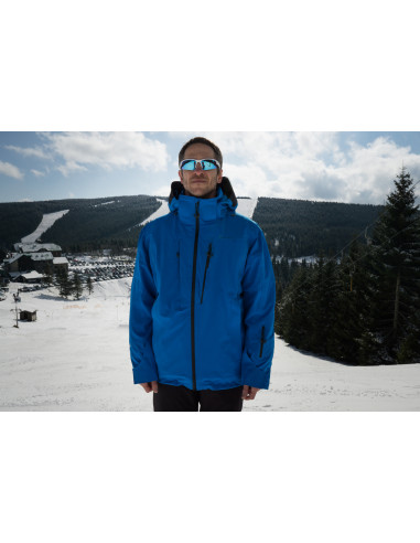 Pánská lyžařská bunda   Montry M výrazná cihlová