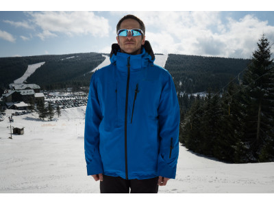 Pánská lyžařská bunda   Montry M výrazná cihlová