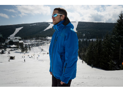 Pánská lyžařská bunda   Montry M výrazná cihlová