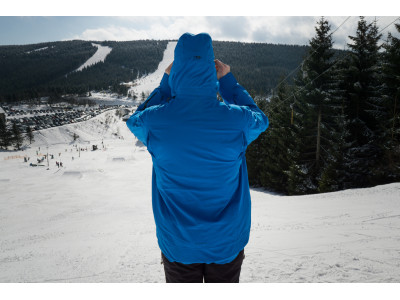 Pánská lyžařská bunda   Montry M výrazná cihlová