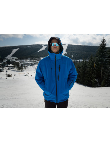 Pánská lyžařská bunda   Montry M výrazná cihlová