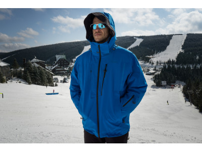 Pánská lyžařská bunda   Montry M výrazná cihlová