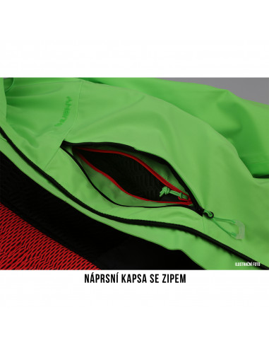 Dámská lyžařská bunda   Montry L neonově zelená