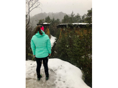 Dámská lyžařská plněná bunda   Gambola L cihlová