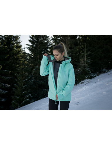 Dámská lyžařská plněná bunda   Gambola L purpurová