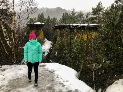 Dámská lyžařská plněná bunda   Gambola L purpurová