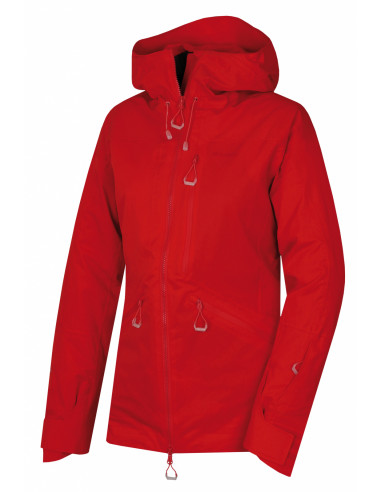 red ladies ski jacket