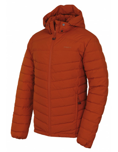 Pánská péřová bunda   Donnie M oranžovohnědá
