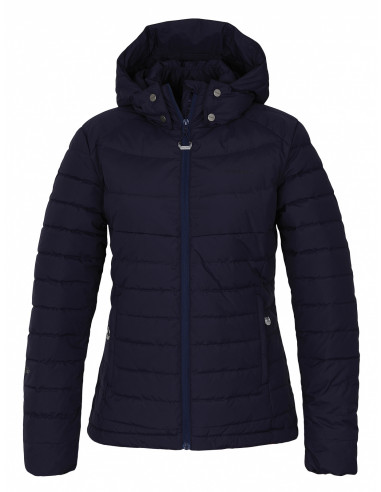 Dámská péřová bunda   Donnie L tm. modrofialová