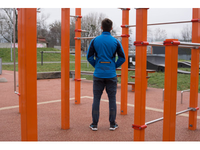 Pánská softshell bunda   Scooby M tm. šedá