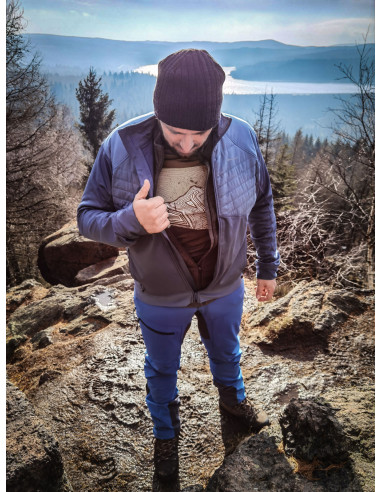 Pánské softshell kalhoty   Keson M tm.modrá