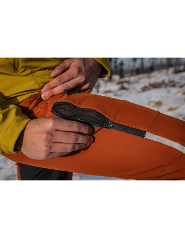 Pánské softshell kalhoty   Keson M oranžovohnědá