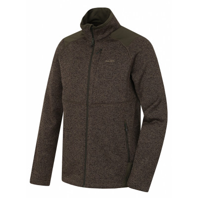 Pánský fleecový svetr   Alan M tm. khaki