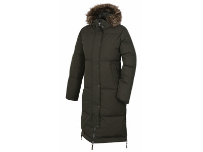 Dámský péřový kabát  Downbag L tm. khaki