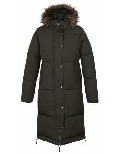 Dámský péřový kabát  Downbag L tm. khaki