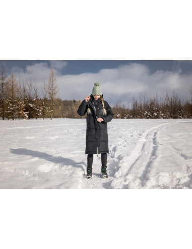 Dámský péřový kabát  Downbag L tm. khaki