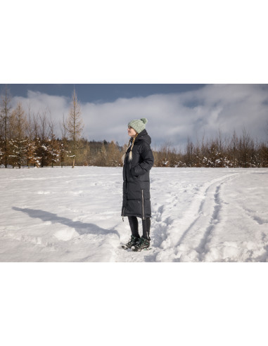 Dámský péřový kabát  Downbag L tm. khaki