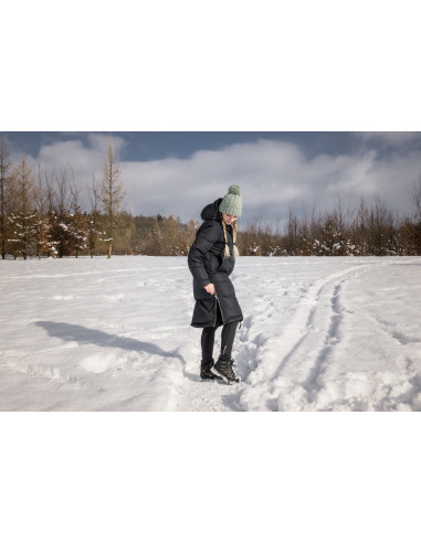 Dámský péřový kabát  Downbag L tm. khaki