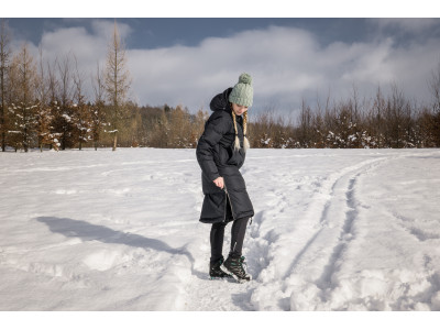 Dámský péřový kabát  Downbag L tm. khaki