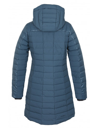 Dámský péřový kabátek   Daili L tm. šedomodrá