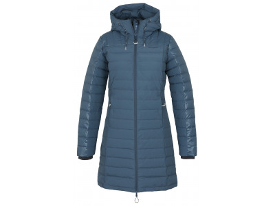 Dámský péřový kabátek   Daili L tm. šedomodrá