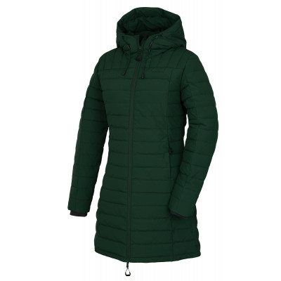Dámský péřový kabátek   Daili L tm. zelená
