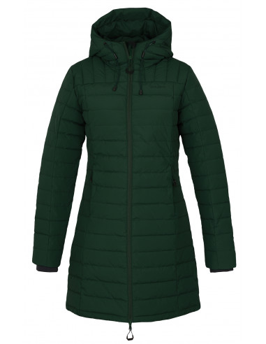 Dámský péřový kabátek   Daili L tm. zelená