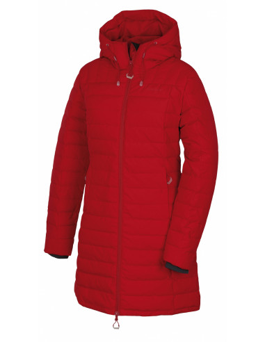 Dámský péřový kabátek   Daili L červená