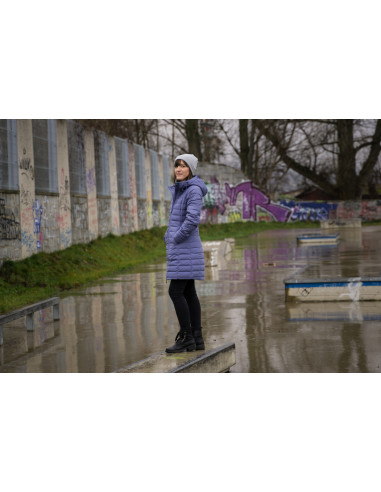 Dámský péřový kabátek   Daili L námořnická