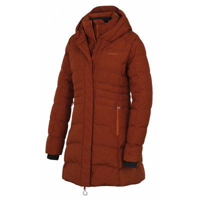 Dámský hardshell plněný kabátek   Normy L hnědá