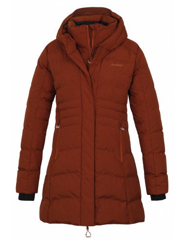 Dámský hardshell plněný kabátek   Normy L hnědá