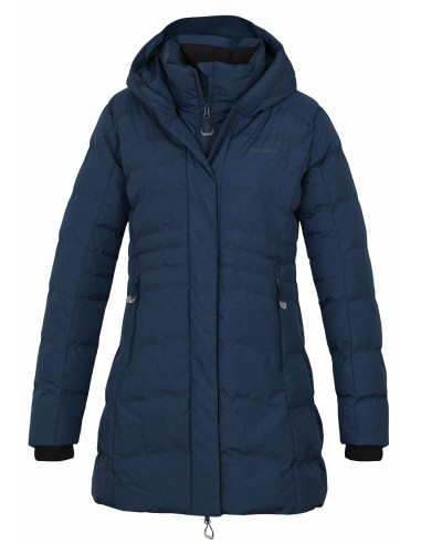 Dámský hardshell plněný kabátek   Normy L tm. šedomodrá