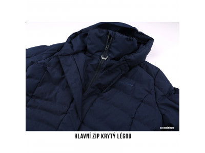 Dámský hardshell plněný kabátek   Normy L tm. šedomodrá