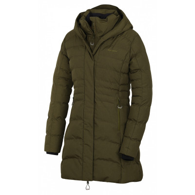 Dámský hardshell plněný kabátek   Normy L tm. khaki