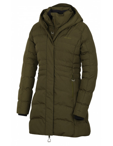 Dámský hardshell plněný kabátek   Normy L tm. khaki