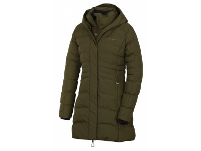 Dámský hardshell plněný kabátek   Normy L tm. khaki