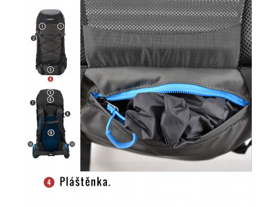 Batoh Ultralight   Ribon 60l modrá