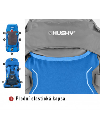 Batoh Ultralight   Rony 50l vínová