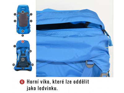 Batoh Ultralight   Rony 50l modrá