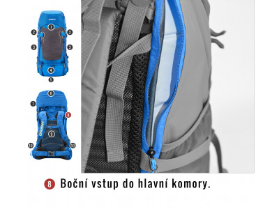Batoh Ultralight   Rony 50l modrá