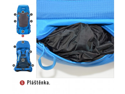 Batoh Ultralight   Rony 50l černá